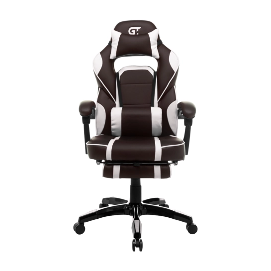 Ігрове крісло GT Racer X-2749-1 Dark Brown/White
