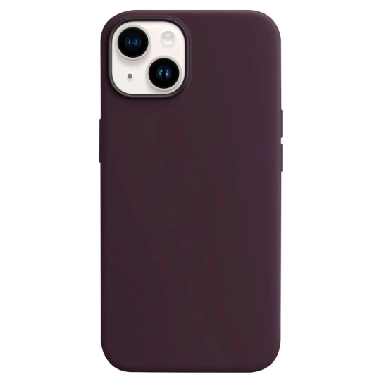 Чехол Monblan Silicone Case with MagSafe for iPhone 14 Elderberry