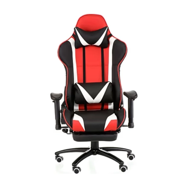 Ігрове крісло Special4You ExtremeRace E6460 with footrest Black/Red/White - цена, характеристики, отзывы, рассрочка, фото 1