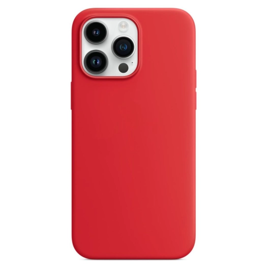 Чехол Monblan Silicone Case with MagSafe for iPhone 14 Pro Max Red
