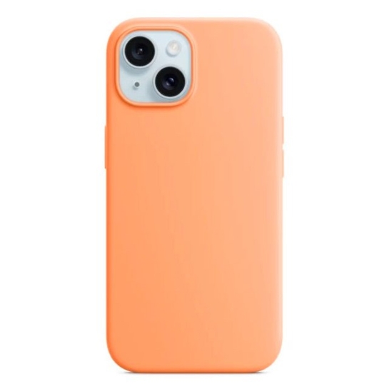 Чехол Monblan Silicone Case with MagSafe for iPhone 15 Orange Sorbet - цена, характеристики, отзывы, рассрочка, фото 1