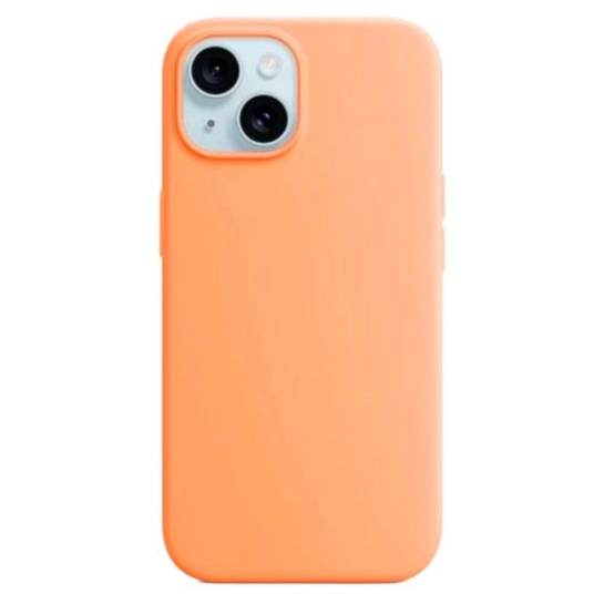 Чехол Monblan Silicone Case with MagSafe for iPhone 15 Orange Sorbet