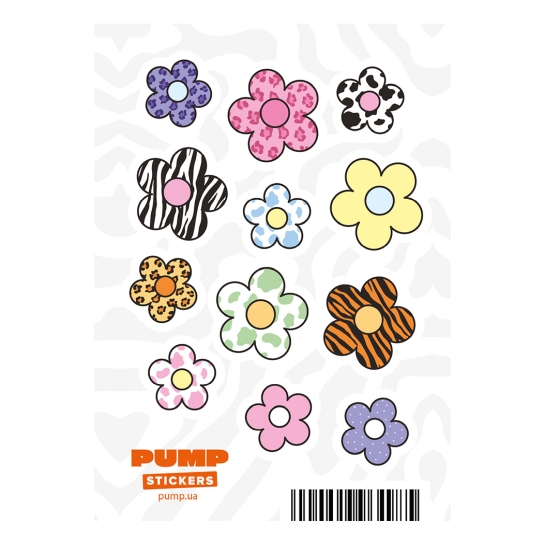 Стикерпак Pump Colorful Flowers - цена, характеристики, отзывы, рассрочка, фото 1