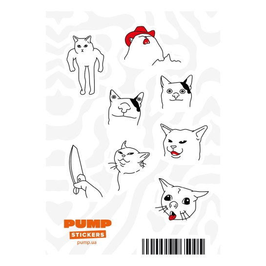 Стикерпак Pump Crazy Cat - ціна, характеристики, відгуки, розстрочка, фото 1