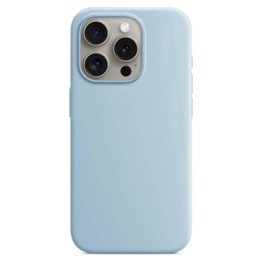 Чохол Monblan Silicone Case with MagSafe for iPhone 15 Pro Max Light Blue - цена, характеристики, отзывы, рассрочка, фото 1
