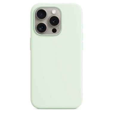 Чехол Monblan Silicone Case with MagSafe for iPhone 15 Pro Soft Mint - цена, характеристики, отзывы, рассрочка, фото 1
