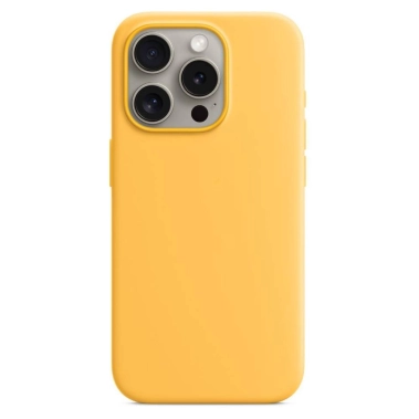Чехол Monblan Silicone Case with MagSafe for iPhone 15 Pro Sunshine - цена, характеристики, отзывы, рассрочка, фото 1