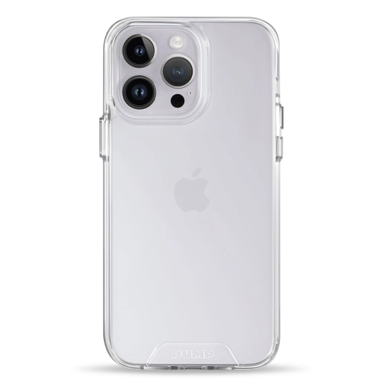 Чехол Pump Transparency Silver Button Case for iPhone 14 Pro Clear