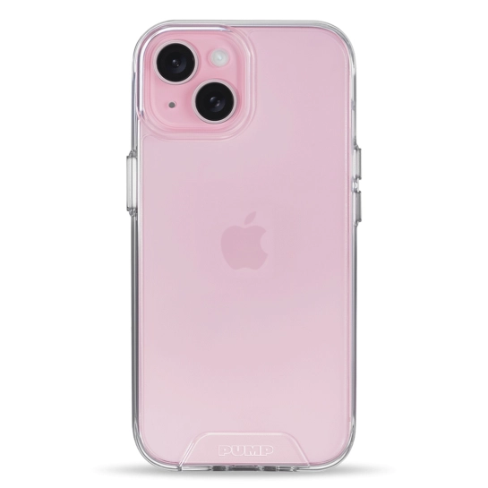 Чехол Pump Transparency Silver Button Case for iPhone 15 Clear