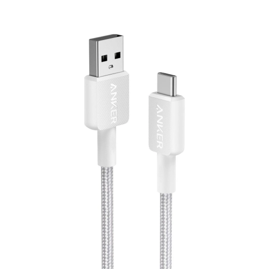 Кабель Anker 322 USB-A to USB-C - 0.9m Nylon White