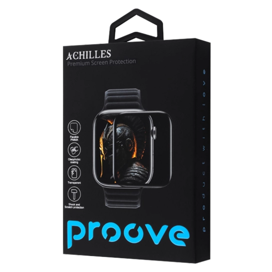 Защитное стекло Proove Achilles Apple Watch Series 4/5/6/SE/SE2 44 mm Black