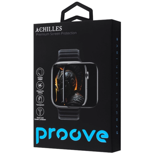 Защитное стекло Proove Achilles Apple Watch Series 7/8/9 41 mm Black