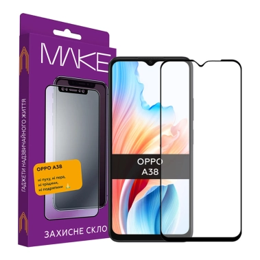 Защитное стекло MAKE Oppo A38 - цена, характеристики, отзывы, рассрочка, фото 1