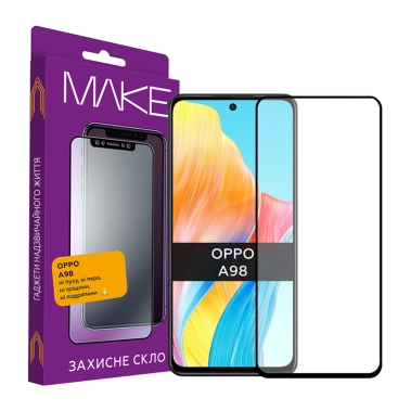 Защитное стекло MAKE Oppo A98 - цена, характеристики, отзывы, рассрочка, фото 1