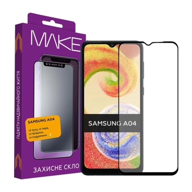 Защитное стекло MAKE Samsung A04/A04s/A04e - цена, характеристики, отзывы, рассрочка, фото 1