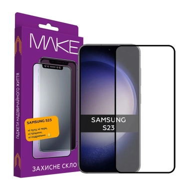 Захисне скло MAKE Samsung S23 - цена, характеристики, отзывы, рассрочка, фото 1