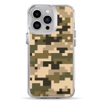 Чехол Pump Transparency Silver Button Case for iPhone 13 Pro Pixel