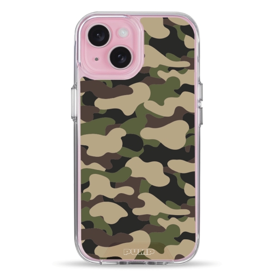 Чехол Pump Transparency Silver Button Case for iPhone 15 Military - цена, характеристики, отзывы, рассрочка, фото 1