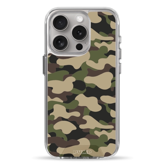 Чехол Pump Transparency Silver Button Case for iPhone 15 Pro Military - цена, характеристики, отзывы, рассрочка, фото 1