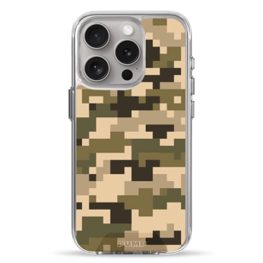 Чохол Pump Transparency Silver Button Case for iPhone 15 Pro Pixel - цена, характеристики, отзывы, рассрочка, фото 1