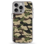 Чехол Pump Transparency Silver Button Case for iPhone 15 Pro Max Military