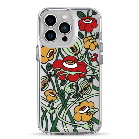 Чехол Pump Transparency Silver Button Case for iPhone 13 Pro Kvity Mista