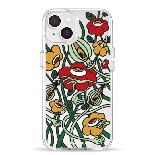 Чохол Pump Transparency Silver Button Case for iPhone 14 Kvity Mista