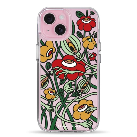 Чехол Pump Transparency Silver Button Case for iPhone 15 Kvity Mista - цена, характеристики, отзывы, рассрочка, фото 1