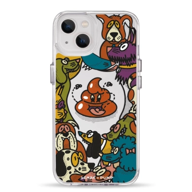 Чехол Pump Transparency Silver Button Case for iPhone 13 Chyia tse sobaka? - цена, характеристики, отзывы, рассрочка, фото 1