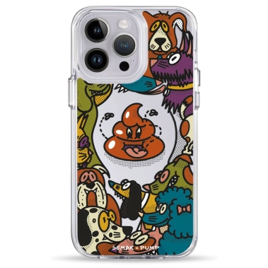 Чохол Pump Transparency Silver Button Case for iPhone 14 Pro Max Chyia tse sobaka? - цена, характеристики, отзывы, рассрочка, фото 1