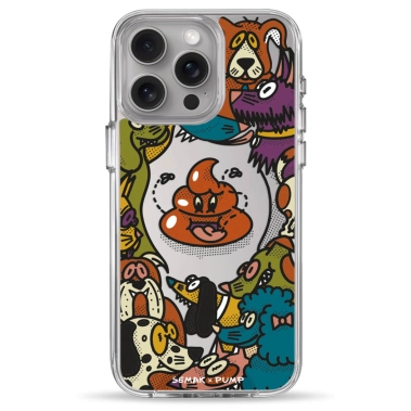 Чохол Pump Transparency Silver Button Case for iPhone 15 Pro Max Chyia tse sobaka? - цена, характеристики, отзывы, рассрочка, фото 1