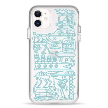 Чохол Pump Transparency Silver Button Case for iPhone 11 Zalizni antropomorfy - цена, характеристики, отзывы, рассрочка, фото 1