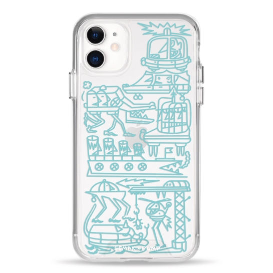 Чехол Pump Transparency Silver Button Case for iPhone 11 Zalizni antropomorfy - цена, характеристики, отзывы, рассрочка, фото 1