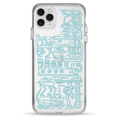 Чохол Pump Transparency Silver Button Case for iPhone 11 Pro Max Zalizni antropomorfy - цена, характеристики, отзывы, рассрочка, фото 1