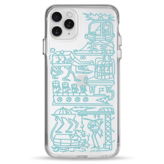 Чехол Pump Transparency Silver Button Case for iPhone 11 Pro Max Zalizni antropomorfy - цена, характеристики, отзывы, рассрочка, фото 1