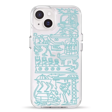 Чехол Pump Transparency Silver Button Case for iPhone 14 Zalizni antropomorfy - цена, характеристики, отзывы, рассрочка, фото 1