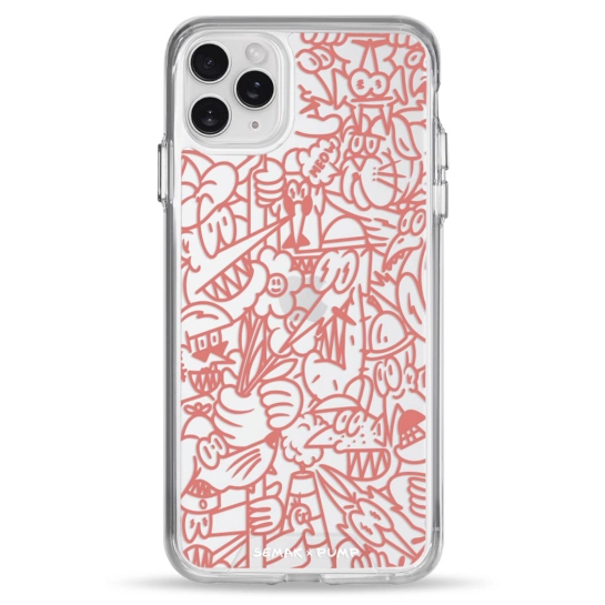 Чохол Pump Transparency Silver Button Case for iPhone 11 Pro Max Vulytsia