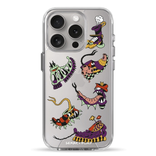 Чехол Pump Transparency Silver Button Case for iPhone 15 Pro Tekhnogaloshy - цена, характеристики, отзывы, рассрочка, фото 1