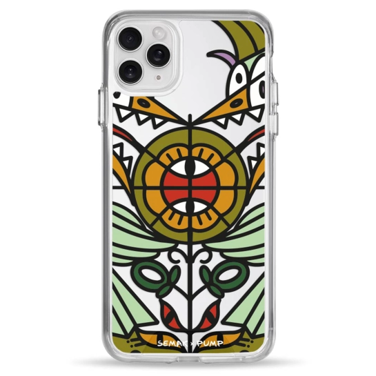 Чехол Pump Transparency Silver Button Case for iPhone 11 Pro Max Fasady ta Vitrazhi