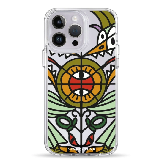 Чохол Pump Transparency Silver Button Case for iPhone 14 Pro Fasady ta Vitrazhi