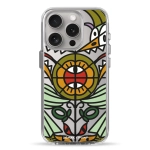 Чехол Pump Transparency Silver Button Case for iPhone 15 Pro Fasady ta Vitrazhi