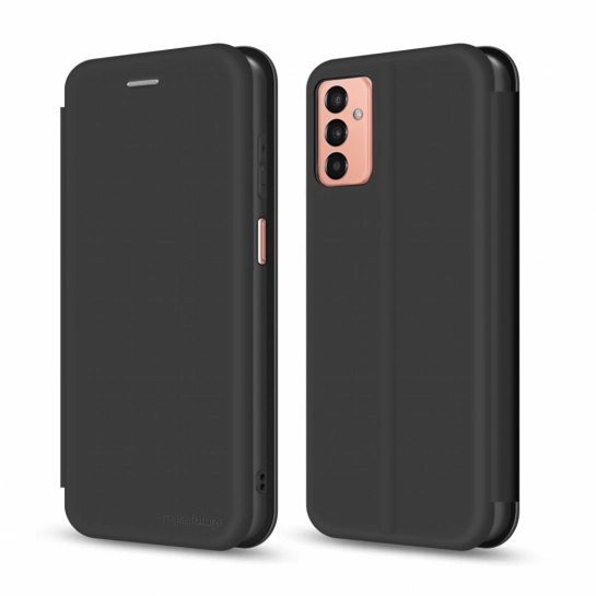 Чехол Make Samsung Galaxy A23 Flip (Soft-Touch PU) Black (MCP-SA23BK)