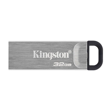 Флеш память Kingston USB 3.2 DT Kyson 32GB Silver/Black - цена, характеристики, отзывы, рассрочка, фото 1
