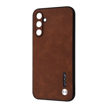 Чехол WAVE Leather Samsung Galaxy A24 4G Dark Brown - цена, характеристики, отзывы, рассрочка, фото 1