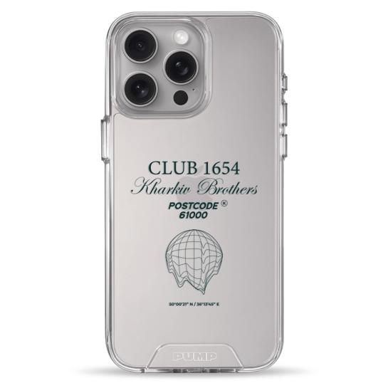 Чехол Pump Transparency Silver Button Case for iPhone 15 Pro Max Kharkiv Brothers 01 - цена, характеристики, отзывы, рассрочка, фото 1