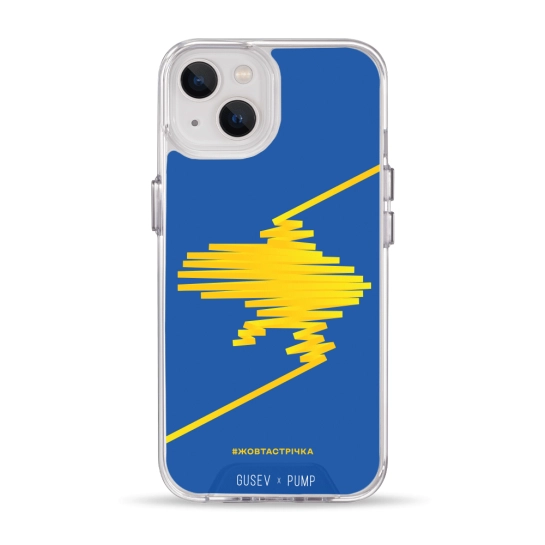 Чехол Pump Transparency Silver Button Case for iPhone 13 Zhovta-strichka