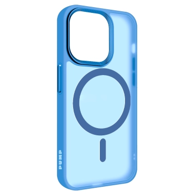Чехол Pump Matte Case with MagSafe for iPhone 14 Pro Blue - цена, характеристики, отзывы, рассрочка, фото 1