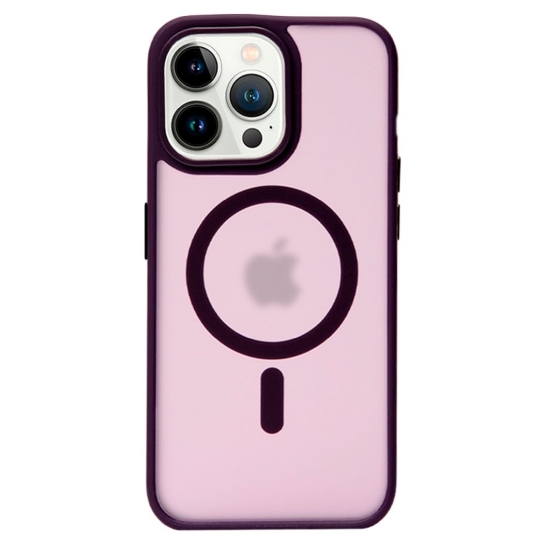 Чехол Pump Matte Case with MagSafe for iPhone 14 Pro Max Deep Purple - цена, характеристики, отзывы, рассрочка, фото 1