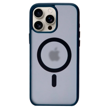 Чохол Pump Matte Case with MagSafe for iPhone 15 Pro Midnight Blue - цена, характеристики, отзывы, рассрочка, фото 1