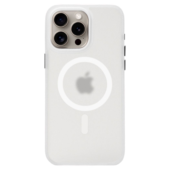 Чохол Pump Matte Case з MagSafe для iPhone 15 Pro Max White - ціна, характеристики, відгуки, розстрочка, фото 1